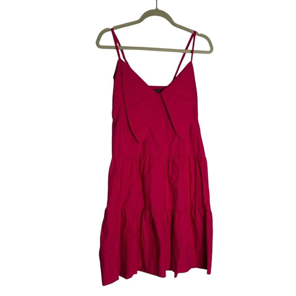 Banana Republic Factory 100% Cotton Pink Sleeveless V Neck Mini Dress‎ Size 6